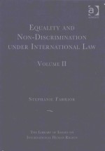 EQUALITY AND NON-DISCRIMINATION UNDER INTERNATIONAL LAW VOLUME 2