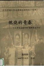 燃烧的青春  一个大学生志愿军的“朝鲜战地手记”