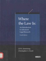 WHERE THE LAW IS:AN INTRODUCTION TO ADVANCED LEGAL RESEARCH