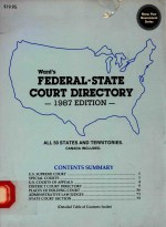 WANT'S FEDERAL-STATE COURT DIRECTORY