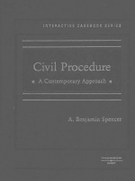 CIVIL PROCEDURE A CONTEMPORARY APPROACH