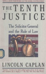 THE TENTH JUSTICE THE SOLICITOR GENERAL AND THE RULE OF LAW