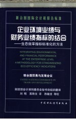 企业环境业绩与财务业绩指标的结合  生态效率指标标准化的方法  联合国国际会计和报告标准  中英文本