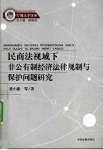 民商法视域下非公有制经济法律规制与保护问题研究