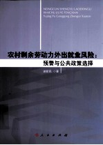 农村剩余劳动力外出就业风险 预警与公共政策选择