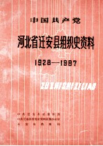 中国共产党河北省迁安县组织史资料 1928-1987