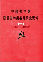 中国共产党陕西省旬邑县组织史资料 第2卷 1987.11-1993.5