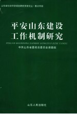 平安山东建设工作机制研究