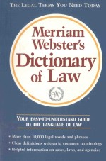 MERRIAM WEBSTER'S DICTIONARY OF LAW