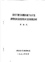 黄河下游引黄灌区地下水开发群管组织及经济技术支持系统分析