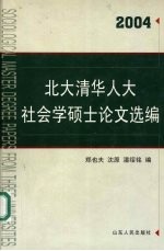 北大清华人大社会学硕士论文选编  2004