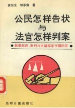 公民怎样告状与法官怎样判案 民事起诉、审判与申请再审百题问答