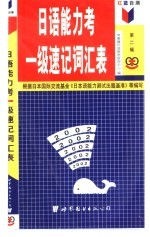 红蓝自测日语能力考一级速记词汇表