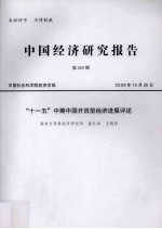 中国经济研究报告 第113期 “十一五”中期中国开放型经济进展评述