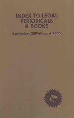 INDEX TO LEGAL PERIODICALS AND BOOKS 44