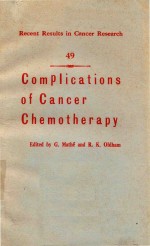 COMPLICATIONS OF CANCER CHEMOTHERAPY