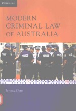 MODERN CRIMINAL LAW OF AUSTRALIA