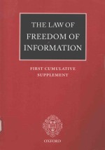 THE LAW OF FREEDOM OF INFORMATION FIRST CUMULATIVE SUPPLEMENT