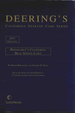 DEERING'S CALIFORNIA DESKTOP CODE SERIES BERNHARDT'S CALIFORNIA REAL ESTATE LAWS