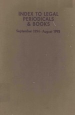 INDEX TO LEGAL PERIODICALS AND BOOKS 34