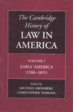 THE CAMBRIDGE HISTORY OF LAW IN AMERICA VOLUME 1