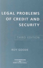 LEGAL PROBLEMS OF CREDIT AND SECURITY