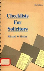 CHECKLISTS FOR SOLICITORS