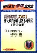 启迪领航精英2001新大纲同步精讲及多维训练 英语分册