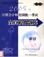 2005年注册会计师全国统一考试全真模拟题库 审计