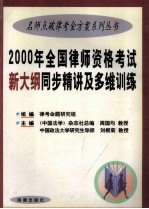 名师点破律考金方案系列丛书 新大纲同步精讲及多维训练