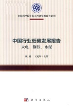 中国行业低碳发展报告 火电、钢铁、水泥