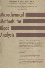 MICROCHEMICAL METHODS FOR BLOOD ANALYSIS