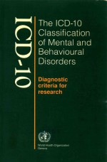 THE ICD-10 CLASSIFICATION OF MENTAL AND BEHAVIOURAL DISORDERS