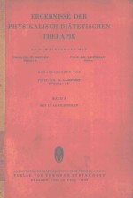 ERGEBNISSE DER PHYSIKALISCH DIATETISCHEN THERAPIE