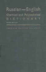 RUSSIAN ENGLISH CHEMICAL AND POLYTECHNICAL DICTIONARY THIRD EDITION