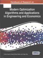 handbook of research on modern optimization algorithms and applications in engineering and economics