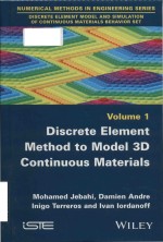 discrete element method to model 3d continuous materials