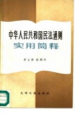 《中华人民共和国民法通则》实用简释