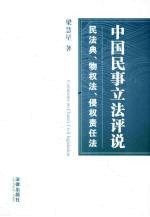 中国民事立法评说 民法典、物权法、侵权责任法