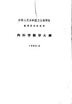 内科学教学大纲 1963