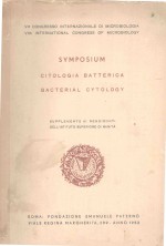 SYMPOSIUM CITOLOGIA BATTERICA BACTERIAL CYTOLOGY%