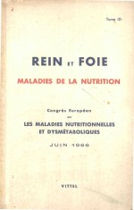 REIN ET FOIE MALADIES DE LA NUTRITION