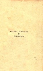 RECENT ADVANCES IN RADIOLOGY THIRD EDITION