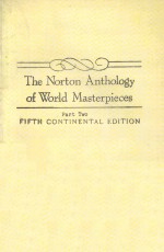 THE NORTON ANTHOLOGY OF WORLD MASTERPIECES PART TWO FIFTH CONTINENTAL EDITION