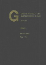 GMELIN HANDBUCH DER ANORGANISCHEN CHEMIE INDEX FORMULA INDEX VOLUME 7 C24-CA