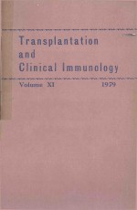 TRANSPLANTATION AND CLINICAL IMMUNOLOGY VOLUME XI