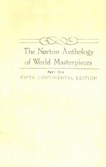 THE NORTON ANTHOLOGY OF WORLD MASTERPIECES PART ONE FIFTH CONTINENTAL EDITION