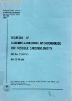 BIOASSAY OF 4 CHLORO O TOLUIDINE HYDROCHLORIDE FOR POSSBILE CARCINOGENICITY