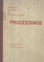 INTERNATIONAL SYMPOSIUM ON AIR POLLUTION 1972 TOKYO PREOCEEDINGS