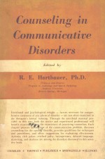 COUNSELING IN COMMUNICATIVE DISORDERS